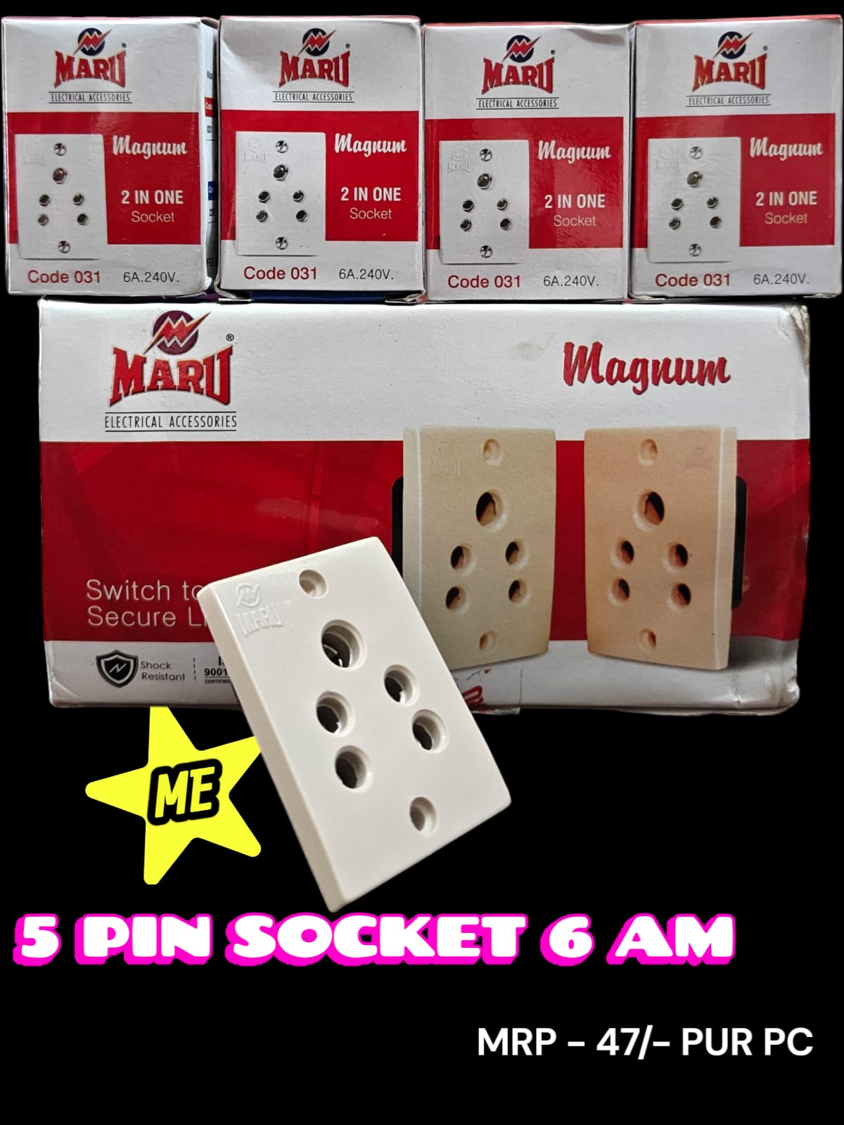 5 PIN SOCKET 6AM MARU